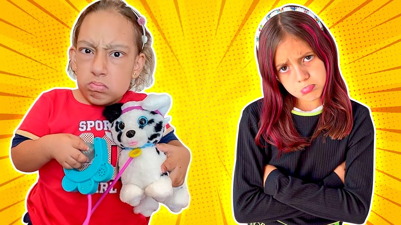 Maria Clara e a História Engraçada do Cachorrinho de Brinquedo | MC Divertida Funny toy dog