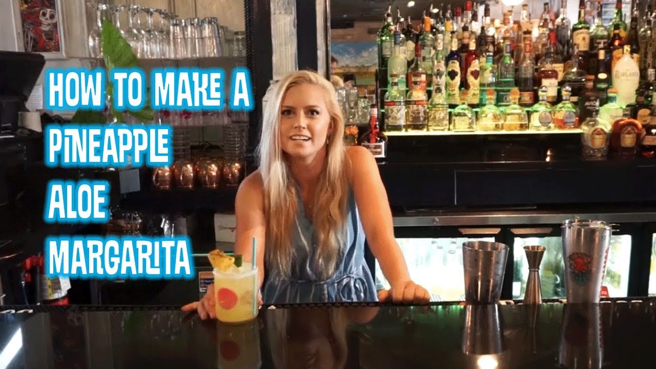 Beach Cocktails: The Pineapple Aloe Margarita