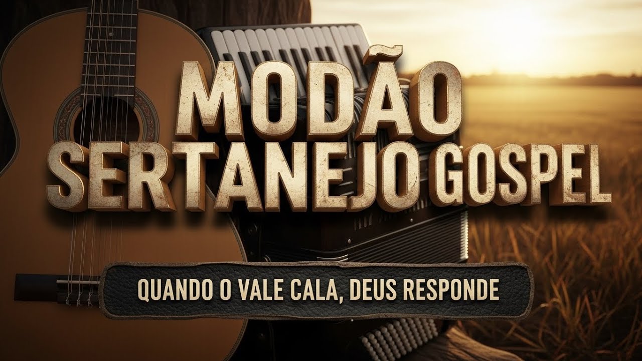 MODÃO SERTANEJO GOSPEL — Quando o Vale Cala, Deus Responde | Coletânea de Louvores Para Quem Luta