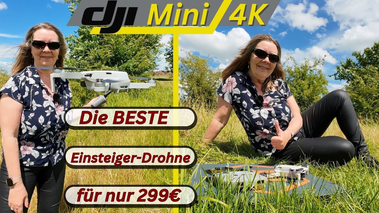 DJI mini 4K , die beste Einsteiger Drohne für unter 300 Euro , unter 250g