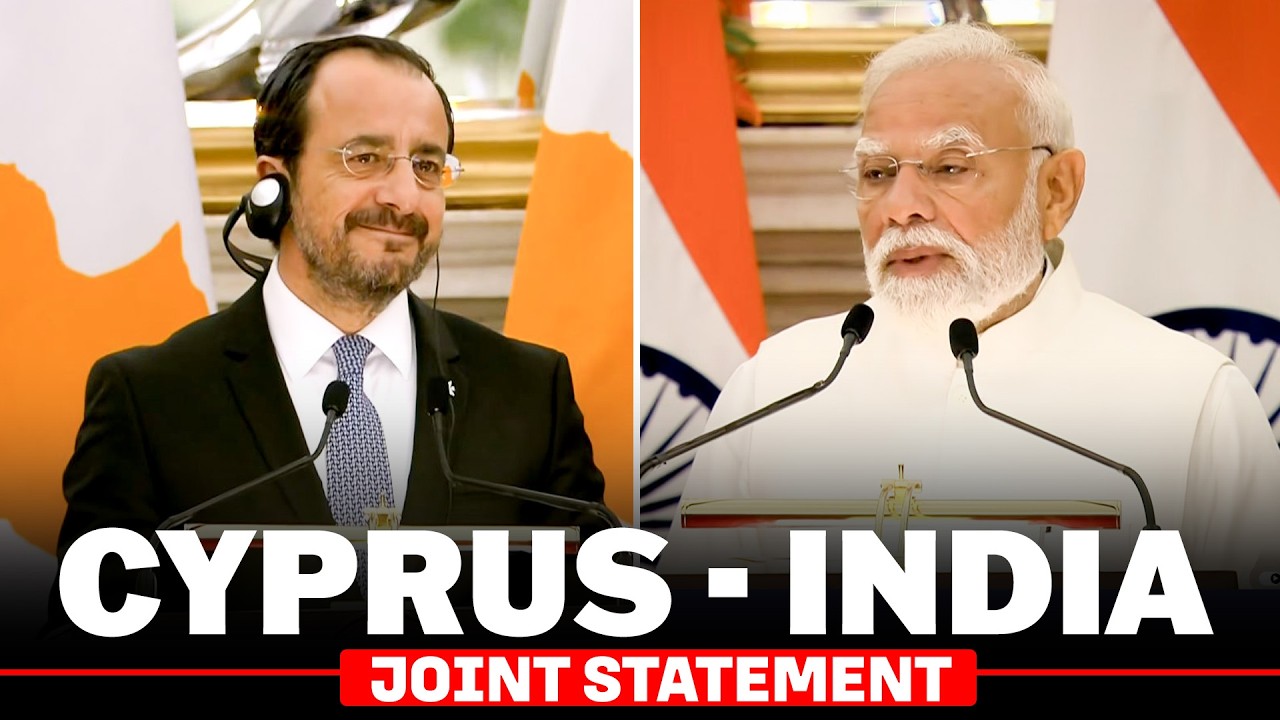 Joint Press statement by PM Modi, Cyprus President Nikos Christodoulides |Exchange of MoUs