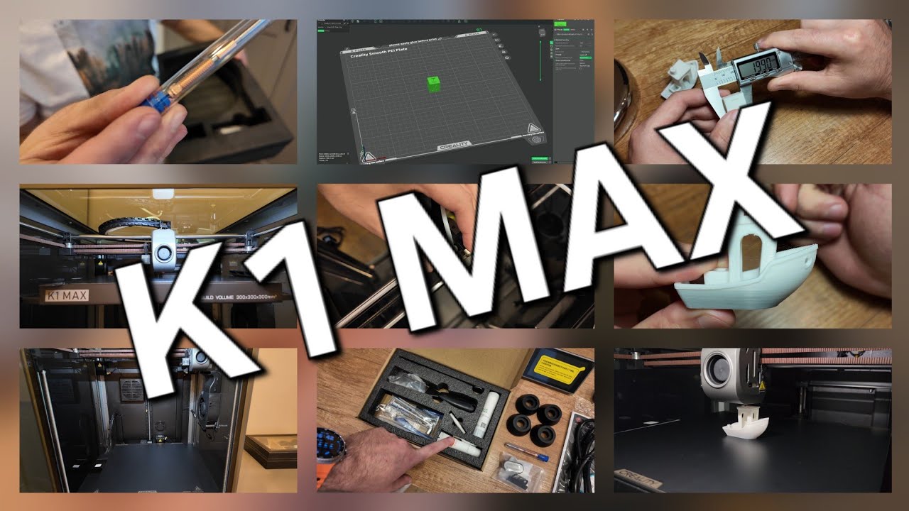 Drukarka 3D Creality K1 Max | Unboxing, uruchomienie i test druku 3D