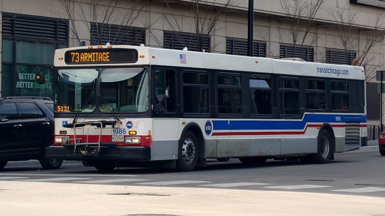 Ride On CTA 2009 New Flyer D40LF 1986 On Rt 73 Armitage to Grand/Latrobe