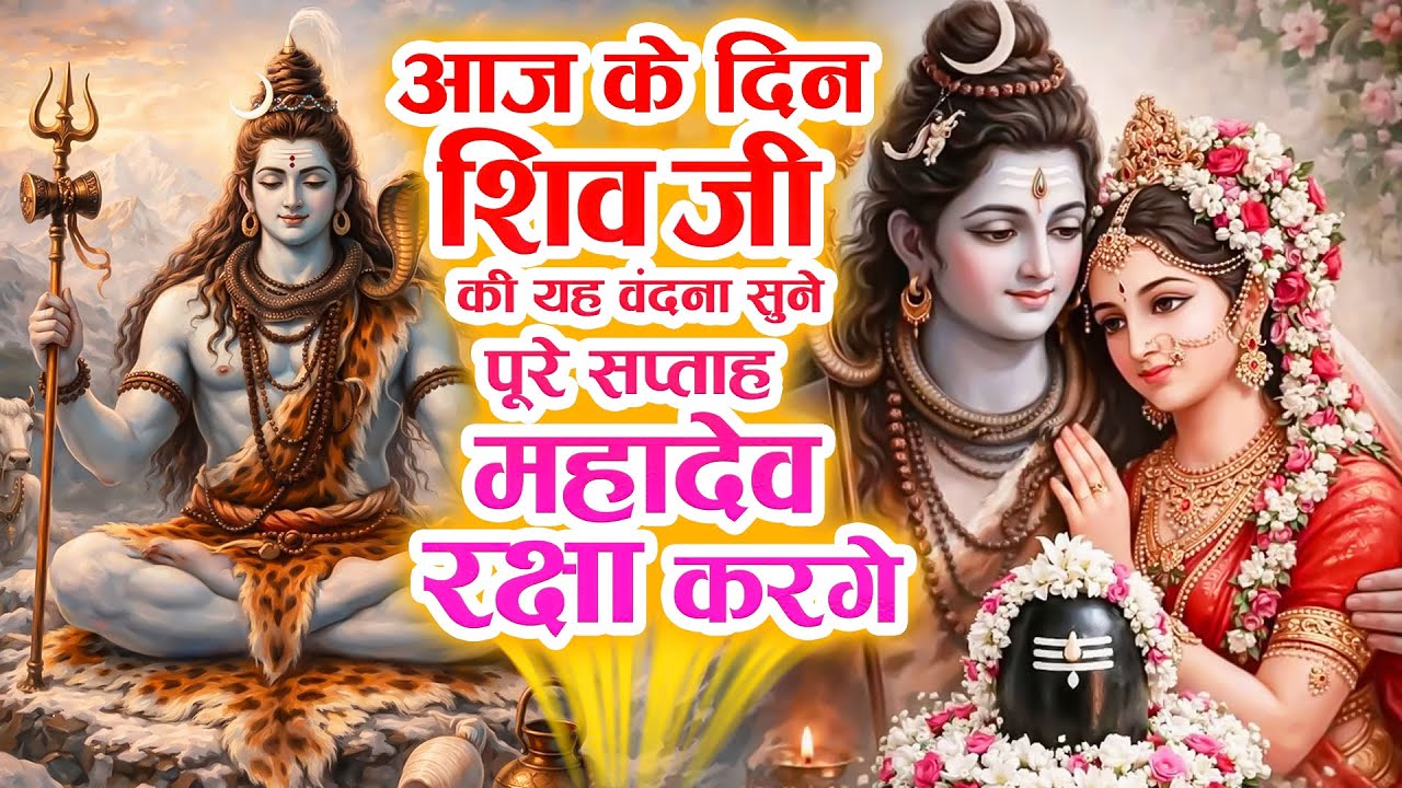 आज के दिन शिव जी की यह वंदना सुनें, पूरे सप्ताह महादेव रक्षा करेंगे | Nonstop Bholebaba Bhajans 2026