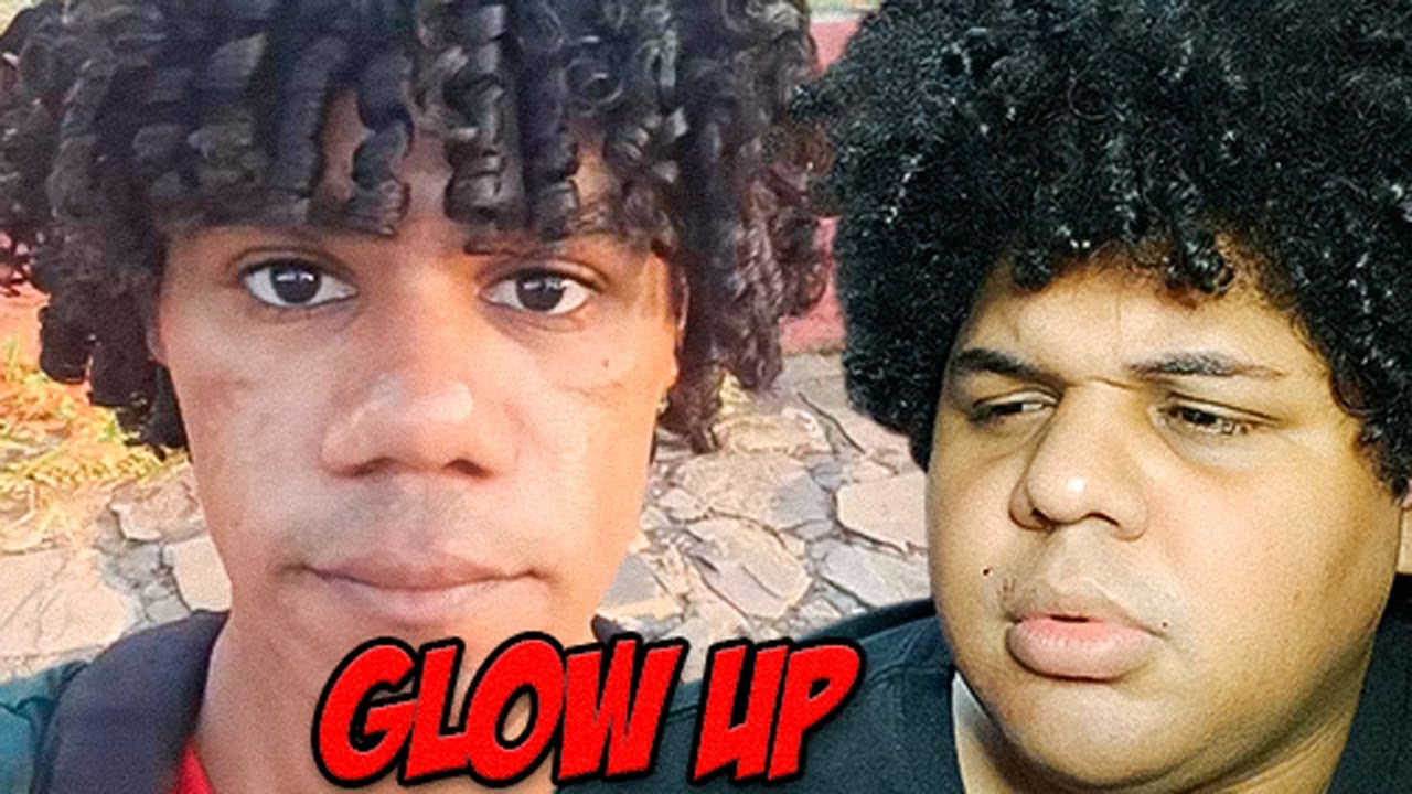 Ele tenta ter um glow up, mas tem a cara amassada