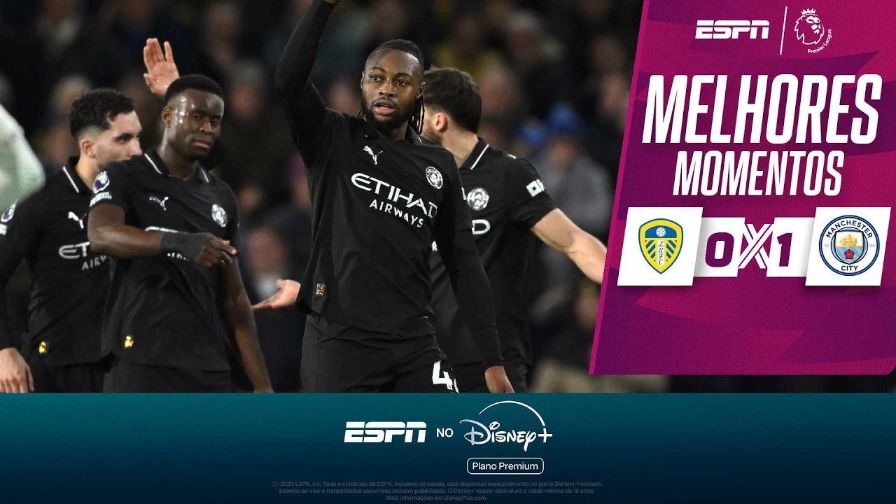 MANCHESTER CITY VENCE O LEEDS COM GOL DE SEMENYO E SEGUE NA COLA DO ARSENAL NA PREMIER LEAGUE