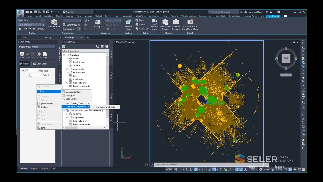 Civil 3D Surface from a point cloud with point classification, revisited