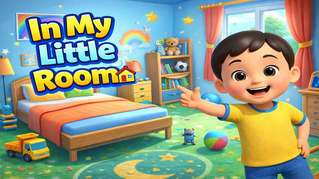 In My Little Room 🏠 with Baby Banku | Learn Room Objects | Kids Rhymes | BB Rhymes #kidssong #rhymes