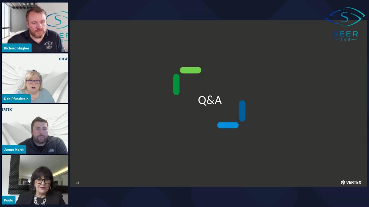 Seer 365 Showcase: Vertex - Tax Technology at the Speed of Business