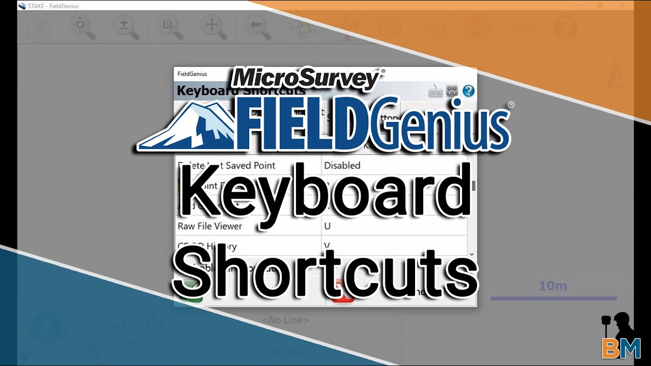 MicroSurvey FieldGenius How To: Editing Keyboard Shortcuts | Bench Mark