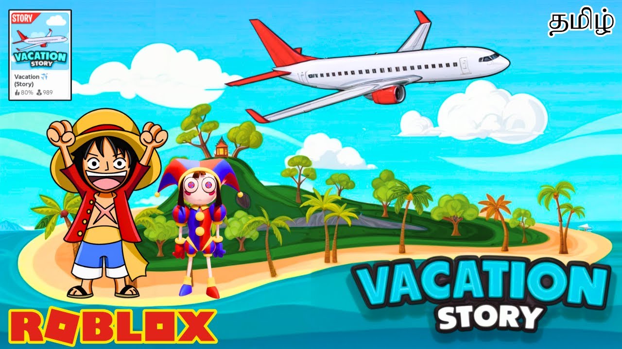 Roblox Vacation Story Gameplay  in Tamil | Earth Gamer