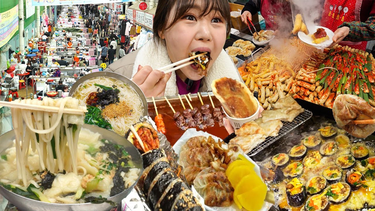 [Подборка] Праздник уличной еды на рынке в Сомун-Сиджане, Корея🍱🥟🍜🍚🍞