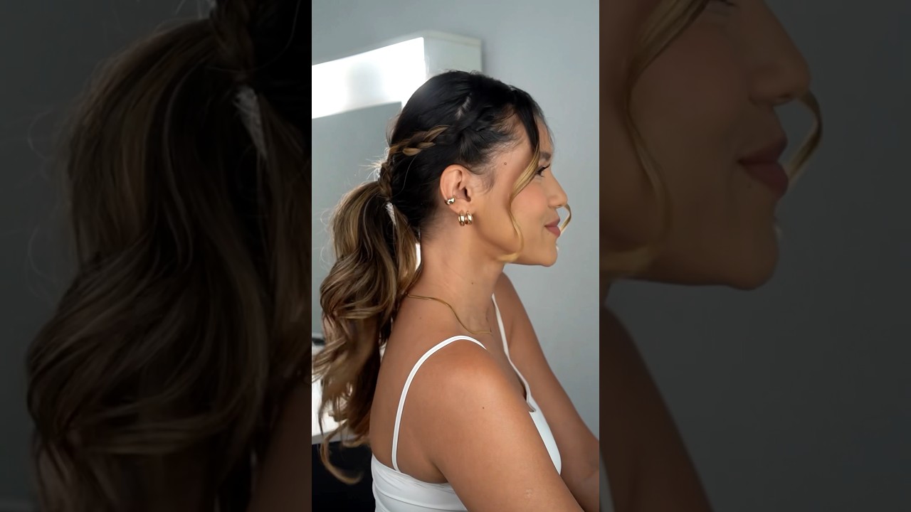 PENTEADO MUITO F&Aacute;CIL DE FAZER ✨ #makeup #cabelo #penteados #cabelopenteado
