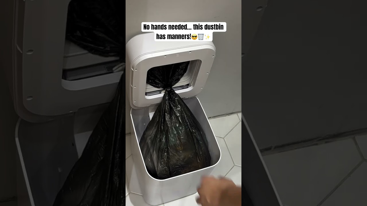 Cool Amazon find! This smart bin opens automatically.No touch,no mess &ndash; just wave and boom #TechFind