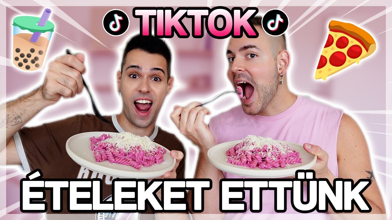 $ TIKTOK ÉTELEKET KÓSTOLTUNK BENCÉVEL! 🍕 *óriási fail xD* $
