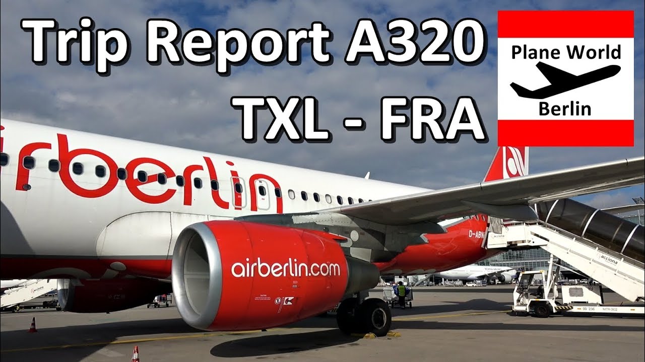 Trip Report | Air Berlin Airbus A320SL | Economy | TXL - FRA