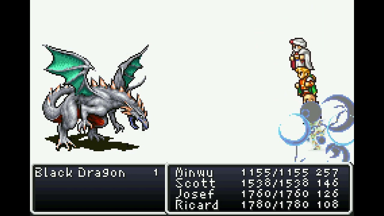 Final Fantasy I & II: Dawn of Souls - Unknown Palace - Black Dragon