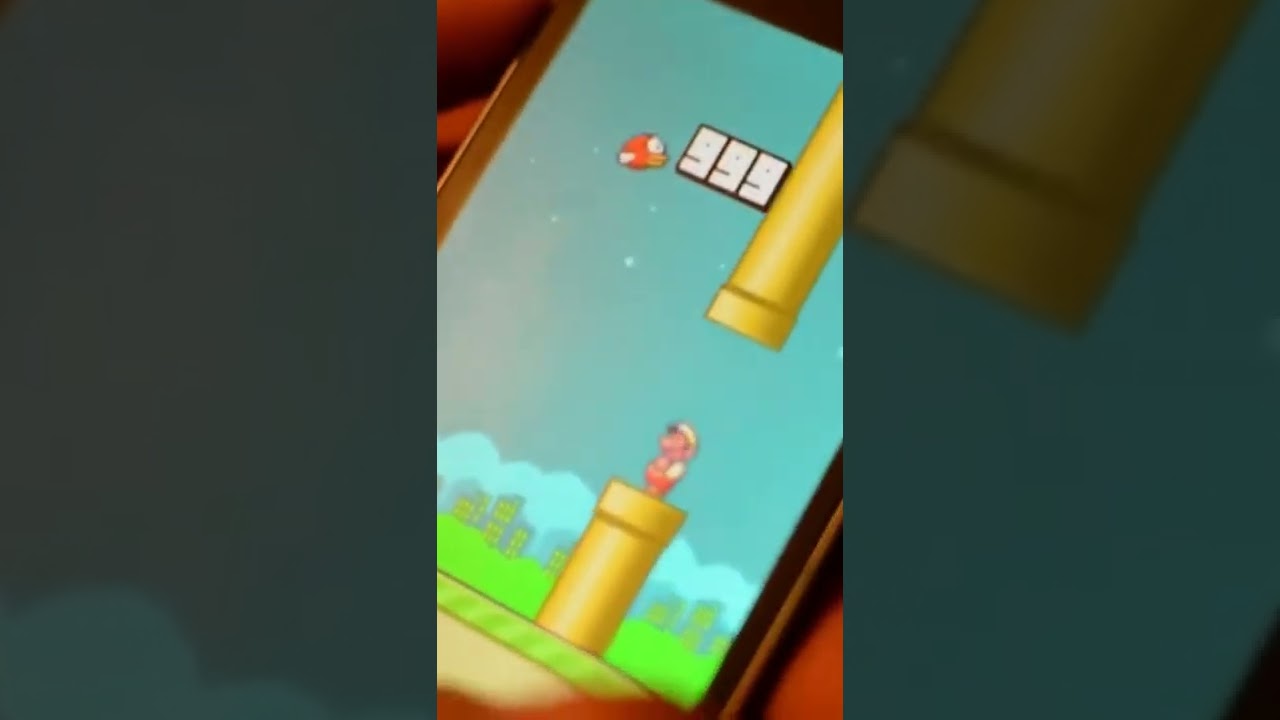 Flappy bird ending 999+ score | #shorts #shortvideo