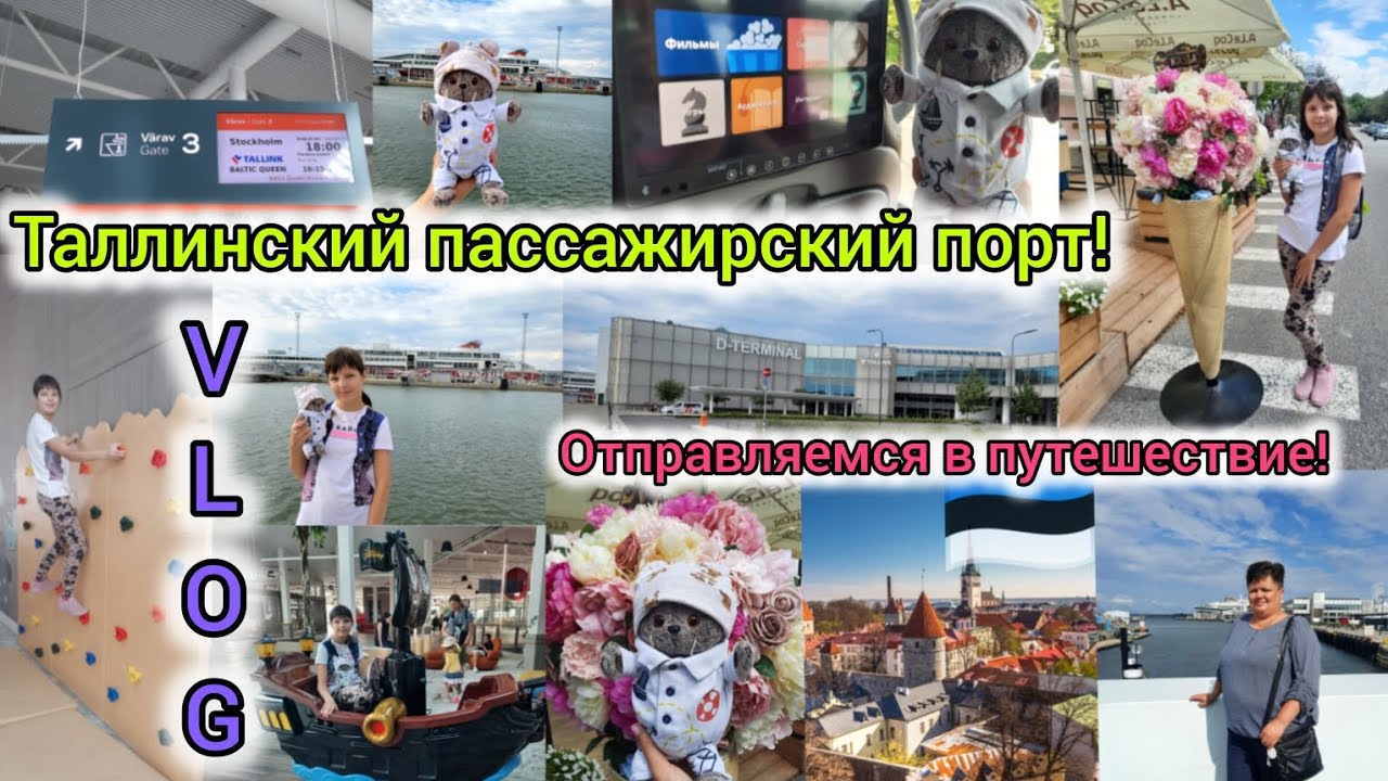 VLOG Таллинский пассажирский порт, порт Ва́наса́дам!Отправляемся в путешествие!(31.07.2024г.)Часть1.