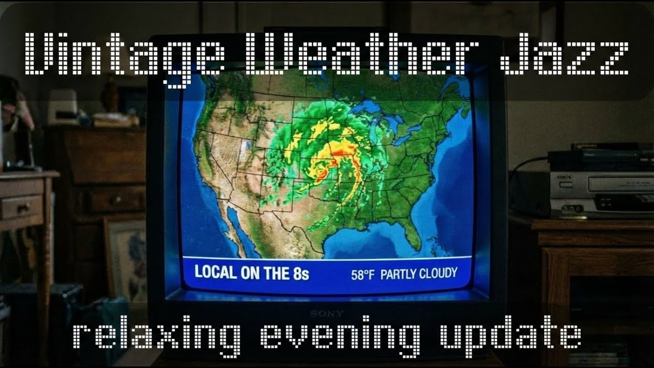 90s Weather Channel Relaxing Jazz - Evening Local Forecast Music [1.5 Hour Smooth Jazz Loop]