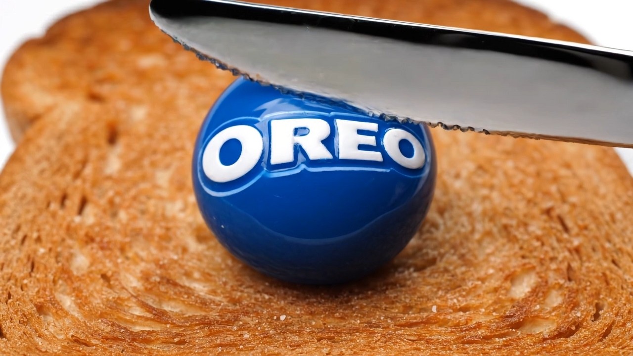 4K Oddly Satisfying Logo Spread on Toast (Hyper-Real AI CGI ASMR)
