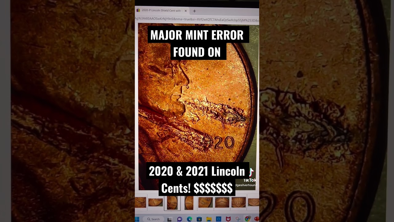 THIS IS NOT DAMAGE, DO NOT SPEND THESE PENNIES! Valuable 2020 & 2021 Cent Errors! #Shorts