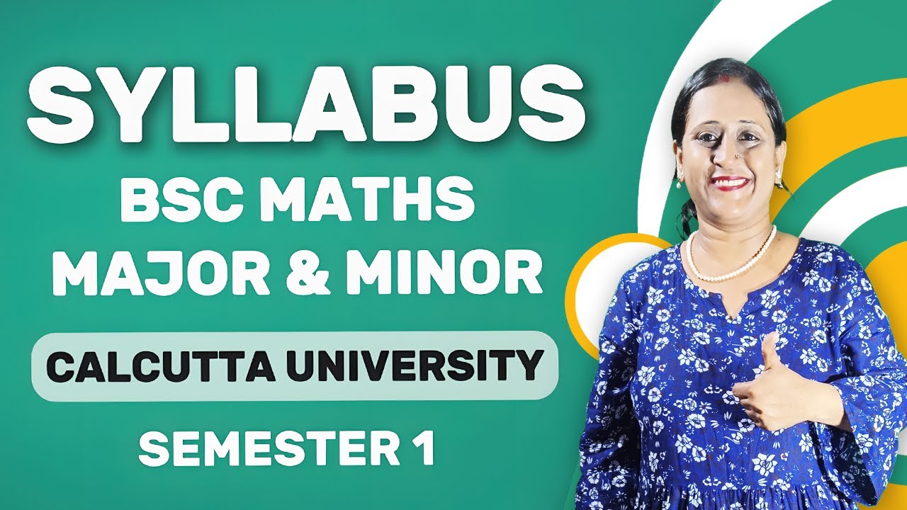 CU BSc Maths Major & Minor Syllabus | 1st Semester 2026