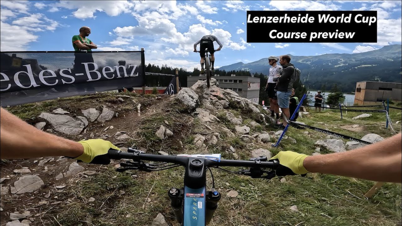 2022 Lenzerheide UCI MTB World Cup course preview | POV following Lennart Krayer