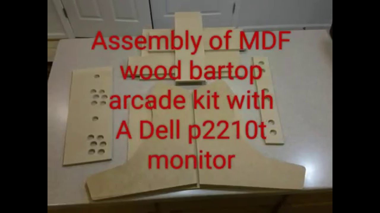 Assembly of MDF wood bartop arcade kit
