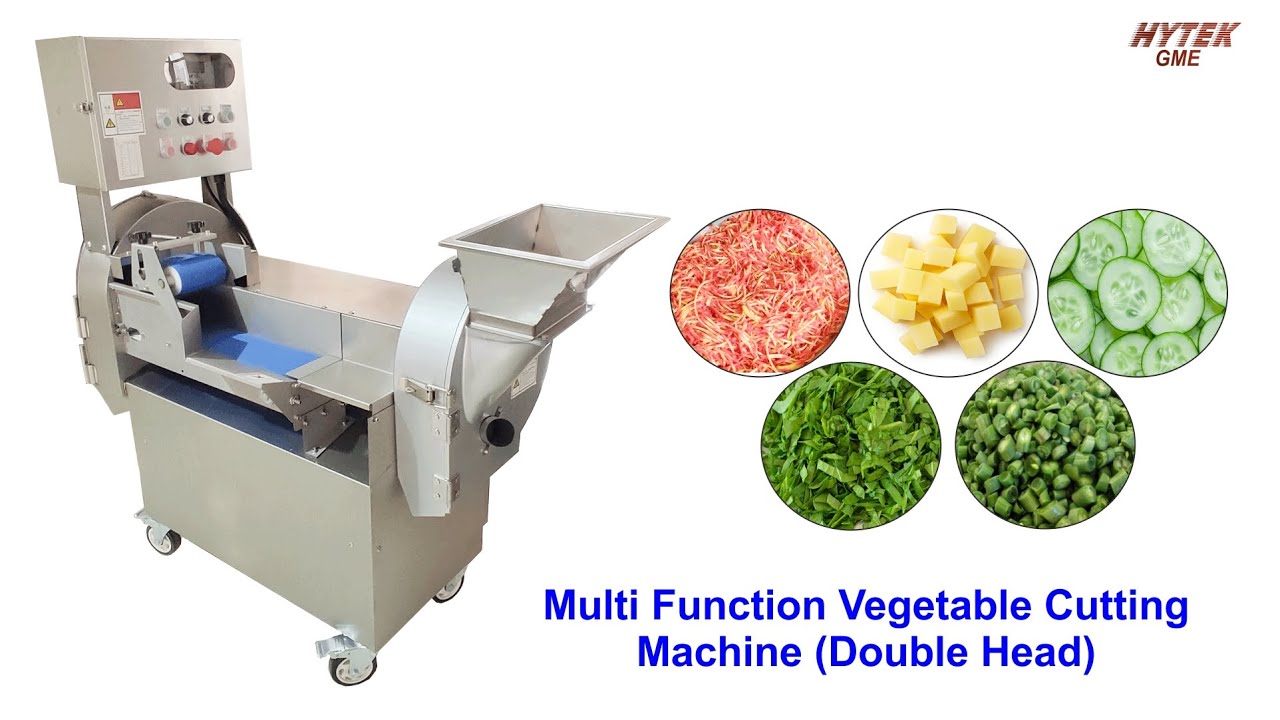 Automatic Vegetable Cutting Double Head | Vegetable Cutting, Dicing, Slicing, Shredding Machine