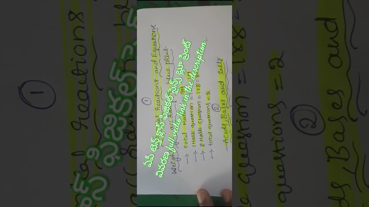 AP 10TH CLASS PHYSICAL SCIENCE BLUE PRINT EXPLANATION #SHORTS