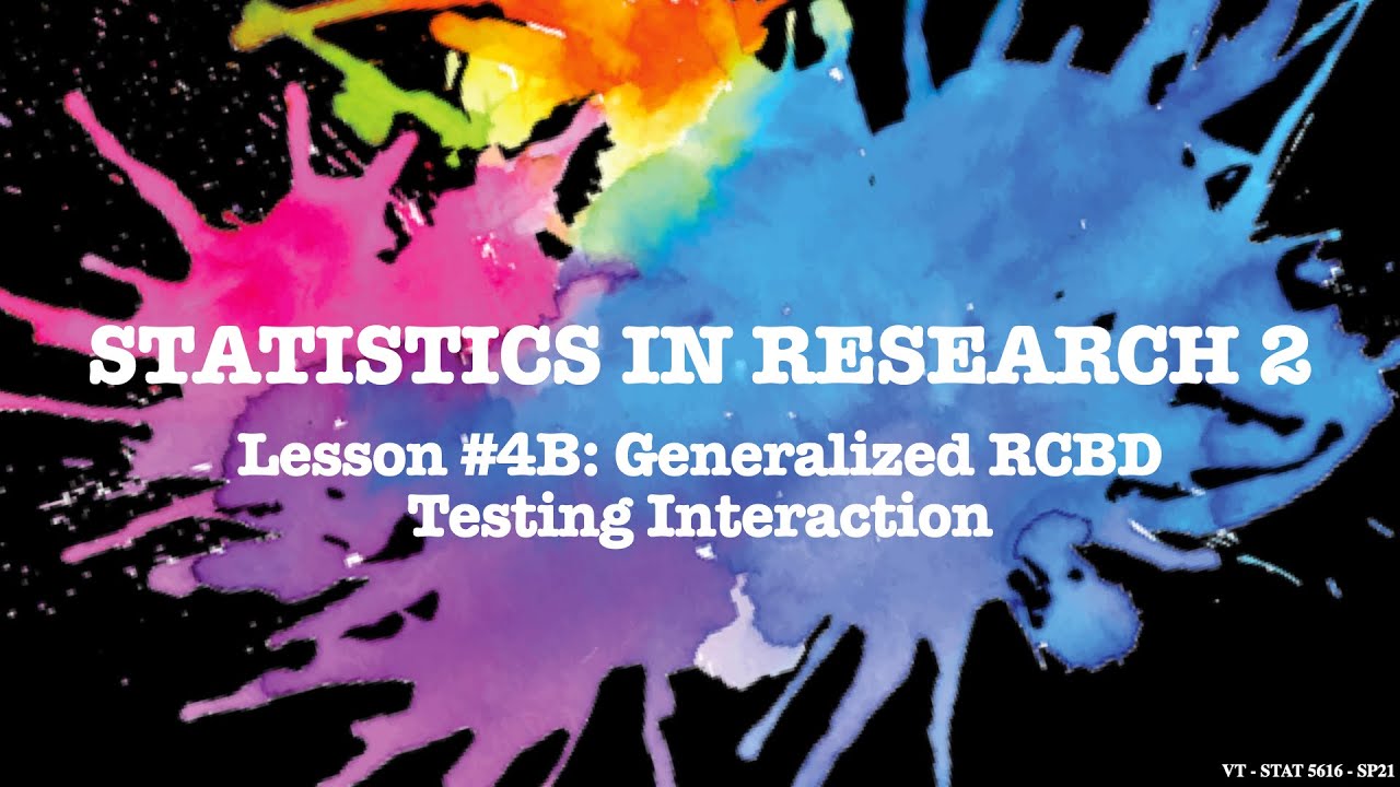 Lesson 4B GRCBD: Testing Interaction