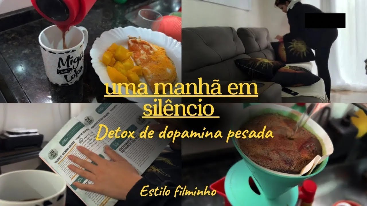 DOPAMINA PESO PLUMA - DETOX de DOPAMINA PESADA - Rotina da manhã SEM ESTÍMULOS I Curta metragem VLOG