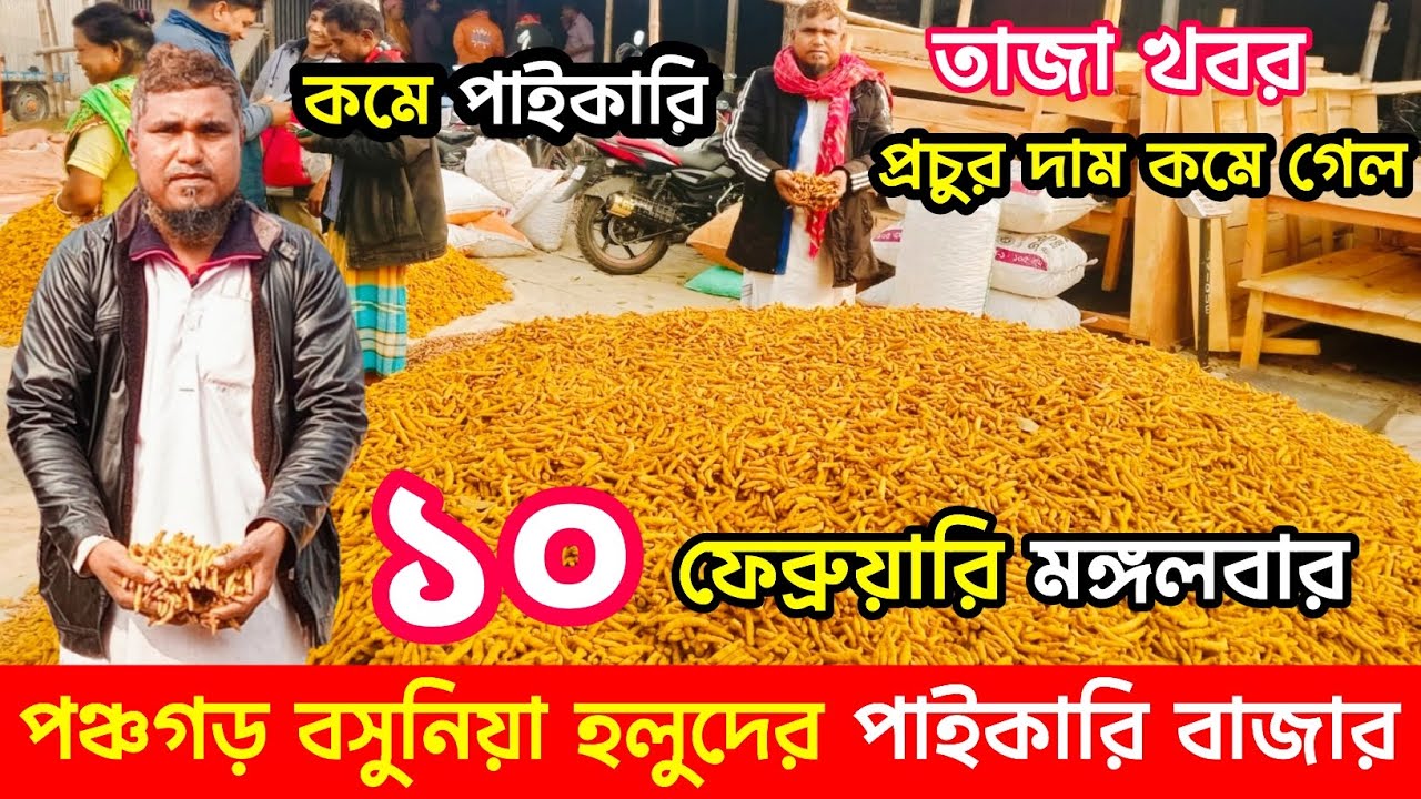 ১০ ফেব্রুয়ারি মঙ্গলবার | পঞ্চগড় বসুনিয়া হলুদের পাইকারি বাজার |