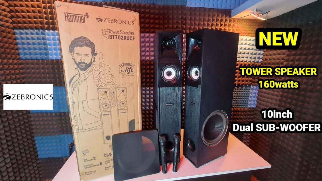 Zebronics Hammer ZEB BT702RUCF Tower Speaker | UNBOXING REVIEW | 160w | BEST BUDGET TOWER SPEAKER