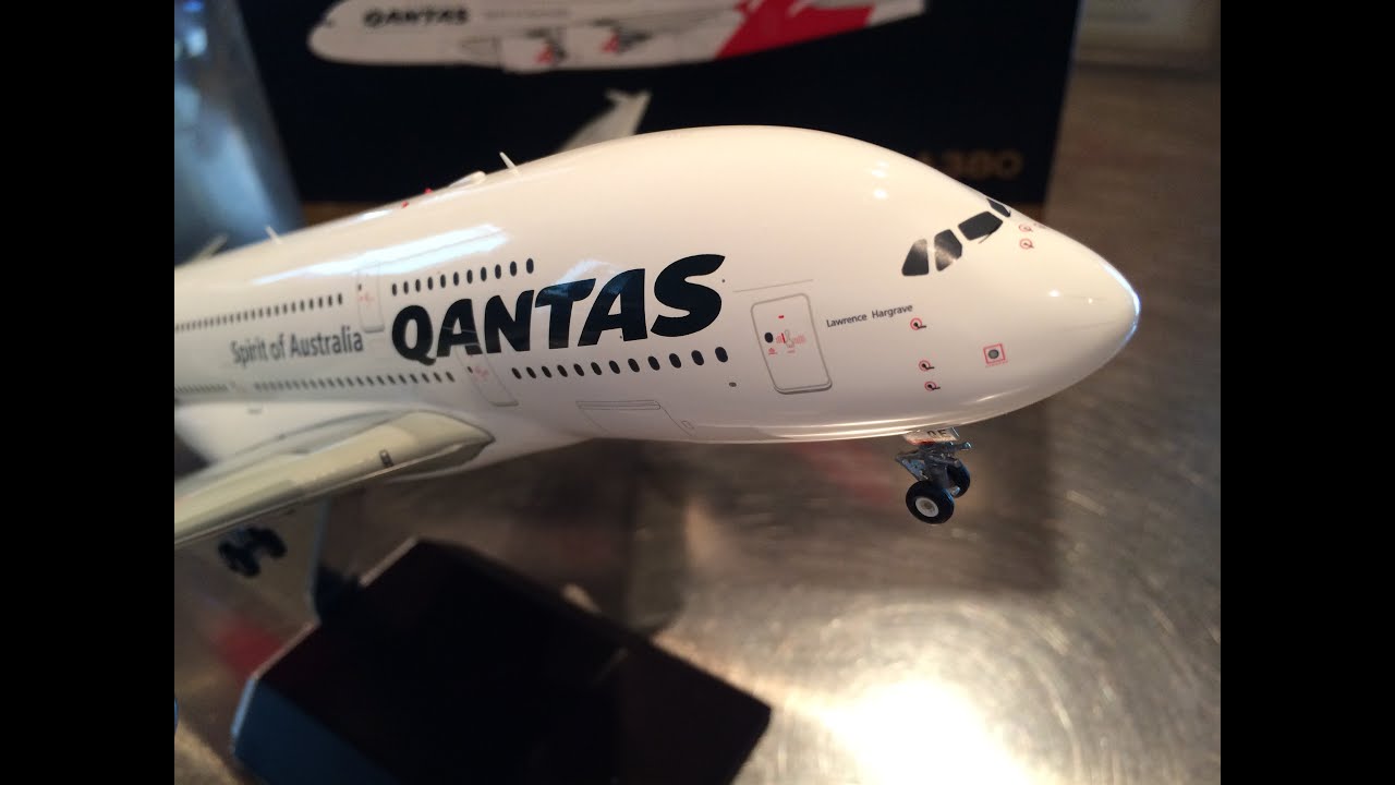 Gemini 200 G2QFA409, 1:200 Qantas A380-842, VH-OQE, "Lawrence Hargrave", unboxing and review