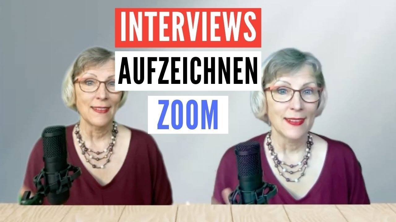 Interview aufnehmen PC mit Zoom: Immersive View
