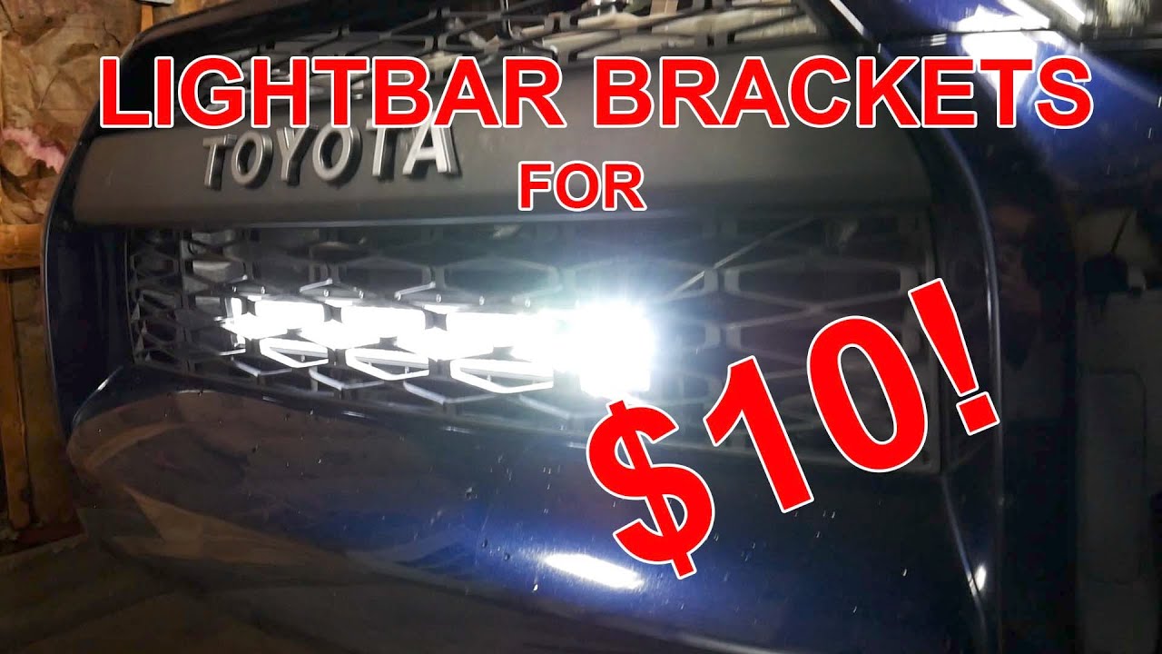 DIY $10 Hidden Light Bar Brackets Install - 4Runner (5th Gen.)