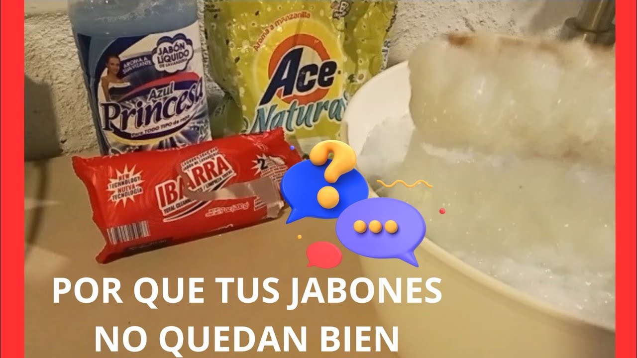 JABON LIQUIDO CON INGREDIENTES NO COMPATIBLES