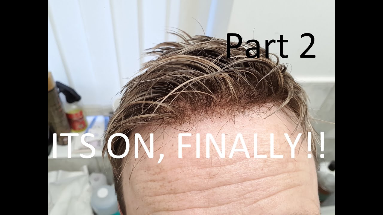 HAIR SYSTEM FITTING, Finally!! New 2023 My New highlighted Hair System is cut and fitted, (PART 2)