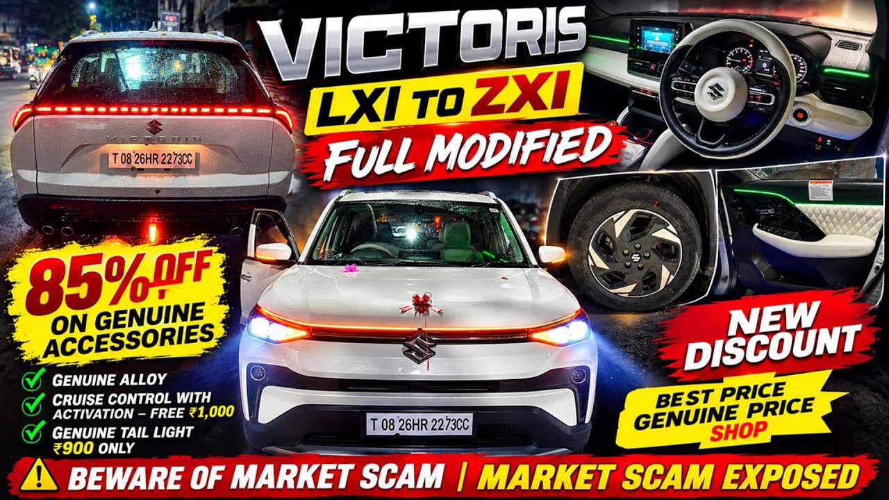 victoris lxi to zxi modified with price | victoris base to top modified | victoris modified