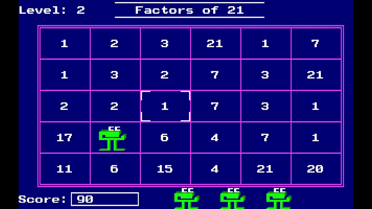 Number Munchers (Minnesota Educational Computing Consortium) 1986