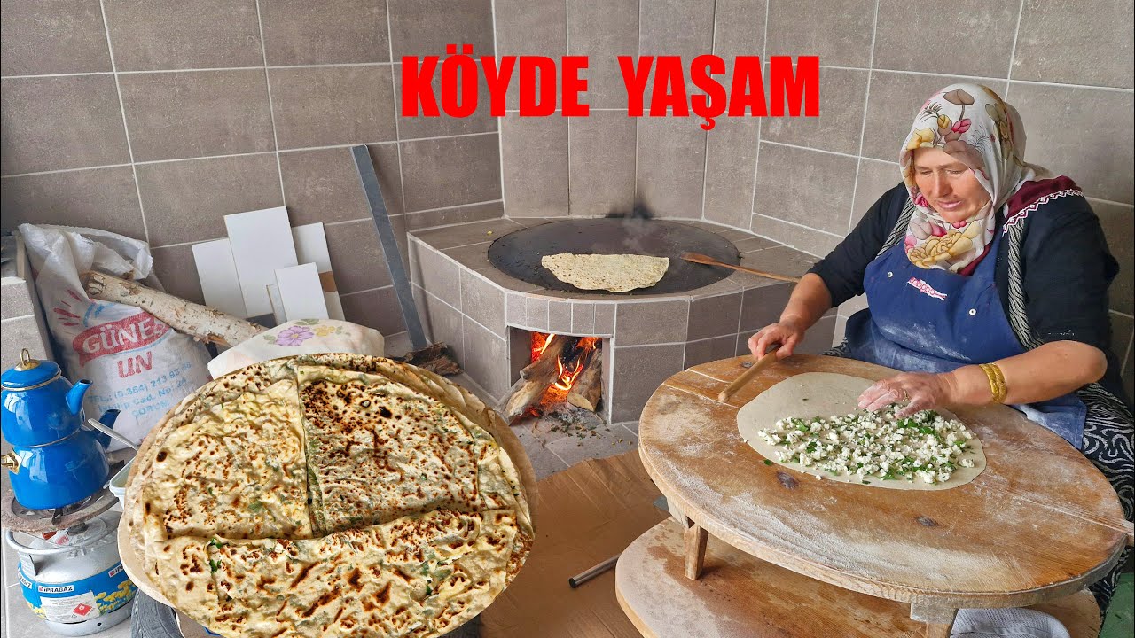 ENGÜZEL İÇLİ NASIL YAPILIR KIZARIK KIZARIK PİŞMİŞ TEREYAĞLI KÖYDE DOĞAL YAŞAM