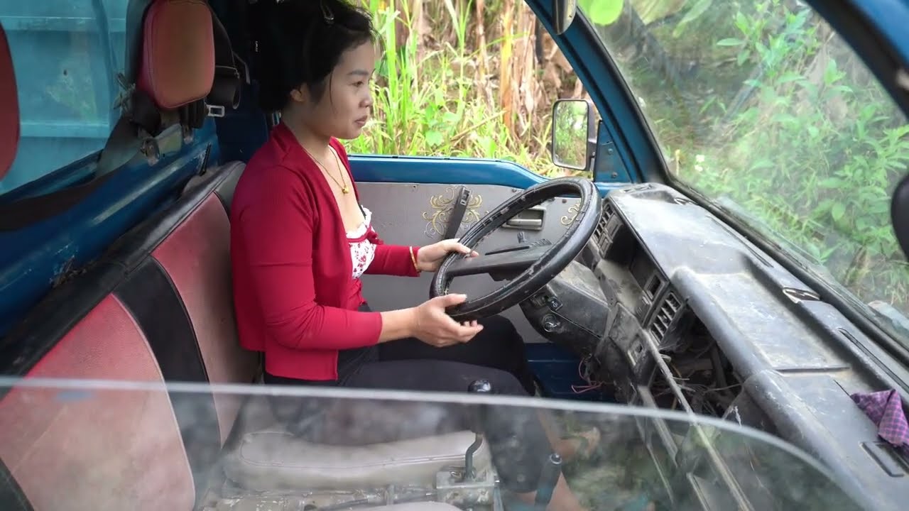Strong repair girl: On-site repair of an ultra-compact mini milling machine - genius girl..??