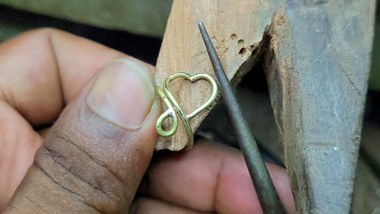 Brass ring making video ! How to make a brass ring 