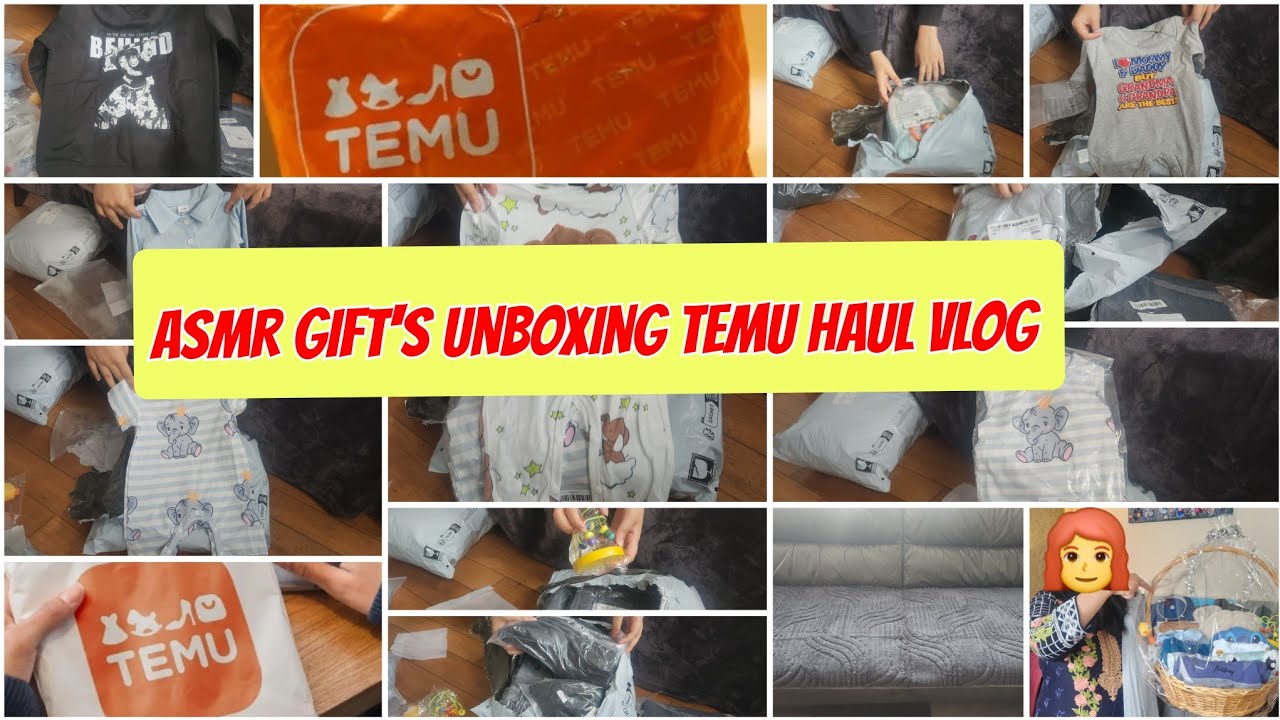 ASMR Gift Unboxing 🎁 | Temu Haul Vlog | Relaxing & Satisfying Sounds