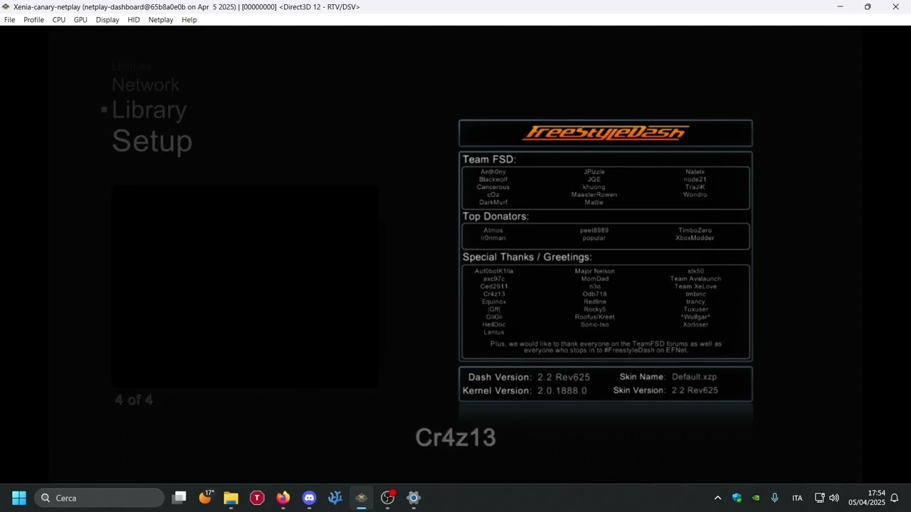 Xenia Canary (netplay-dashboard build) - Free Style Dash