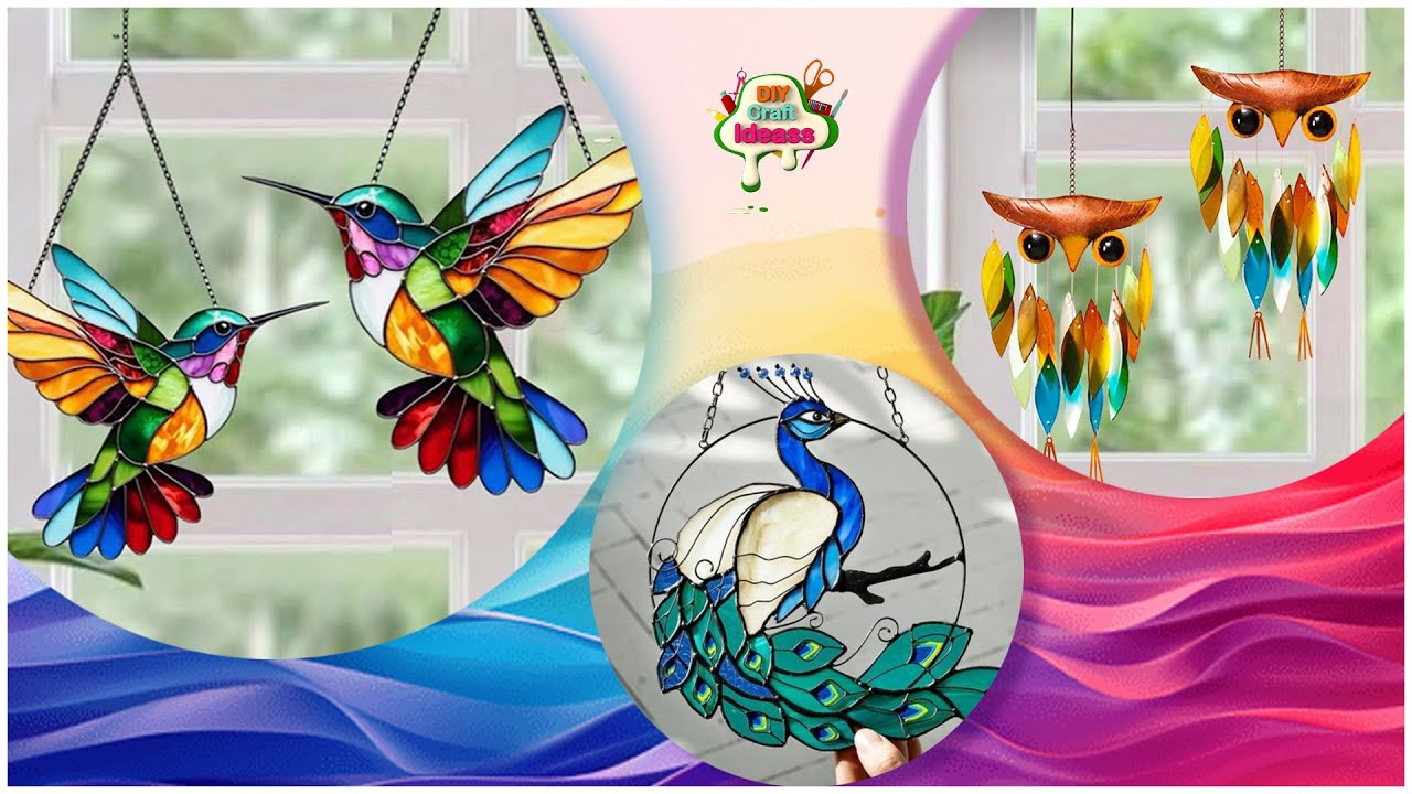 OMG! #3 Stunning Glass Color Birds | Easy DIY Home Decor Idea YOU MUST TRY