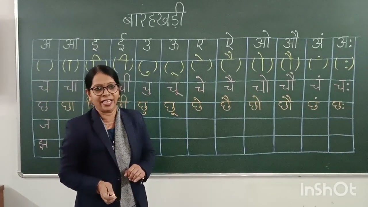 च वर्ग की बारहखड़ी 