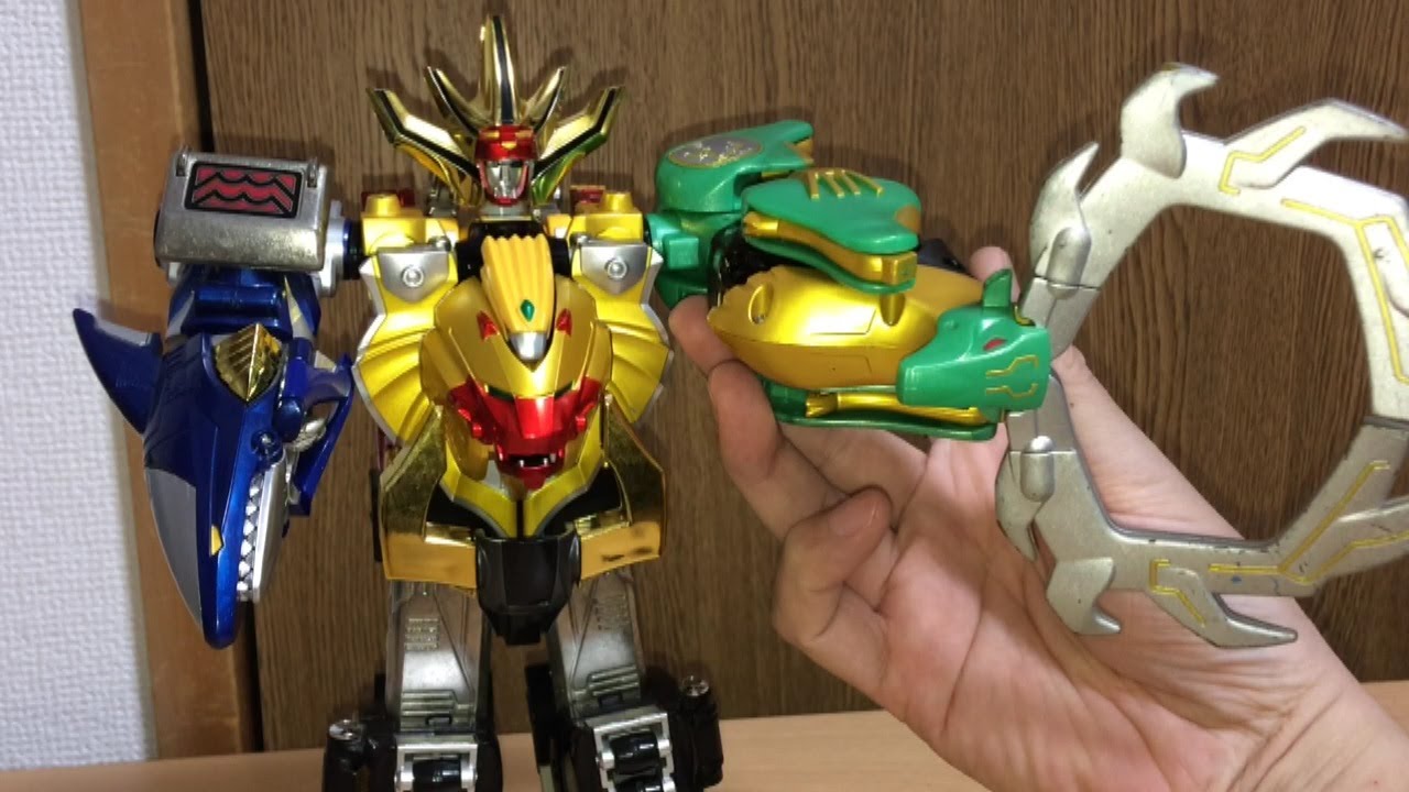 百獣戦隊ガオレンジャー Quest29　ガオディアスと響の調べ！ガオキングクロスホーン誕生！劇中シーンをDX超合金で再現！前田動画 Power Rangers Wild Force